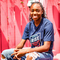 Crest Cotton T-Shirt, Navy
